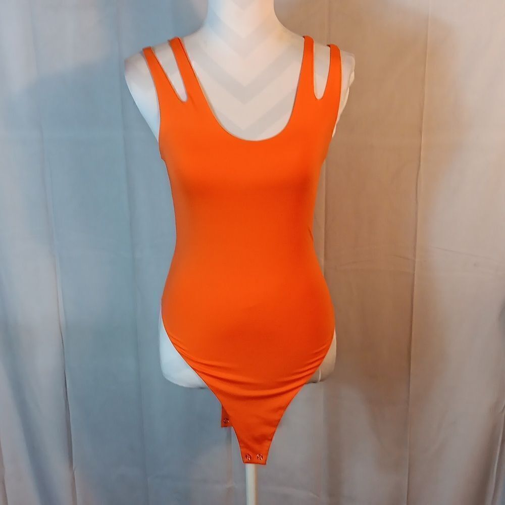 Always On Time Orange Bodysuit